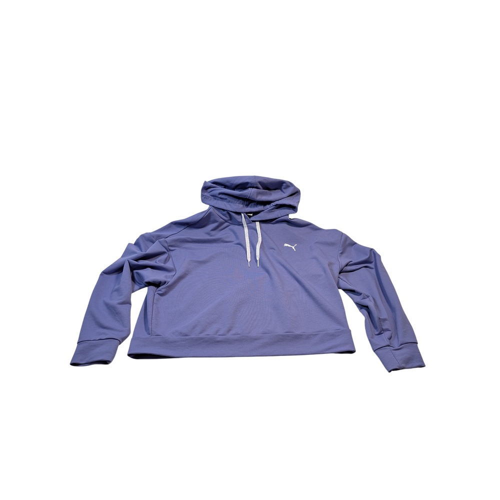 Puma Women Cropped Hoodie Large Purple 848115-14